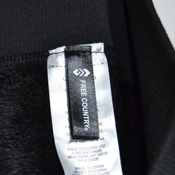 Free Country Woman's Faux Fur Lined Black Leggings Size L/XL - Picture 3 of 6